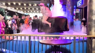 Mechanical bull riding May 3rd 2024 in Benidorm Spain ♥️♥️♥️♥️ #10