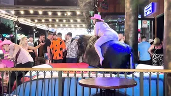 Mechanical bull riding May 3rd 2024 in Benidorm Spain ♥️♥️♥️♥️ #6