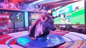 Beautiful mechanical bull riding March 3rd 2024 in Benidorm ♥️♥️♥️♥️♥️♥️ #4