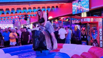 benidorm mechanical bull rider made in Spain ♥️♥️ #3