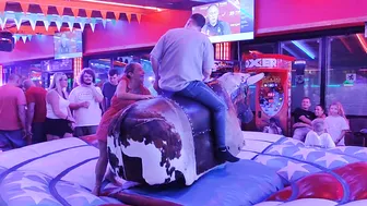 mechanical bull riding November 1st 2023 in Benidorm ♉♥️♥️ #3