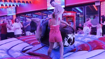 mechanical bull riding November 1st 2023 in Benidorm ♉♥️♥️ #4