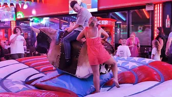 mechanical bull riding November 1st 2023 in Benidorm ♉♥️♥️ #5