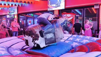 mechanical bull riding November 1st 2023 in Benidorm ♉♥️♥️ #9