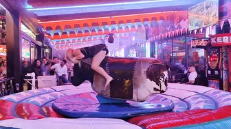 Waoo mechanical bull riding 19th 2023 in Benidorm ♥️♥️ #2