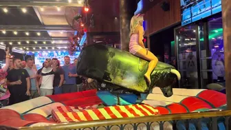 Best mechanical bull riding April 21st 2024 in Benidorm Spain ????????