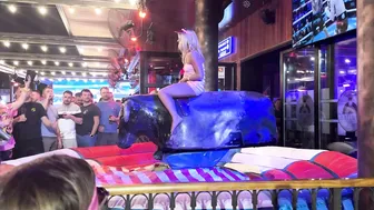 Best mechanical bull riding April 21st 2024 in Benidorm Spain ♥️♥️♥️♥️ #4