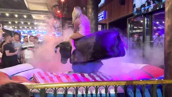 Best mechanical bull riding April 21st 2024 in Benidorm Spain ♥️♥️♥️♥️ #7