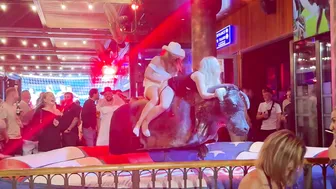 Beautiful Mechanical bull riding April 18th 2024 in Benidorm ♥️♥️♥️♥️ #2