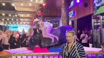 Beautiful Mechanical bull riding April 18th 2024 in Benidorm ♥️♥️♥️♥️ #3