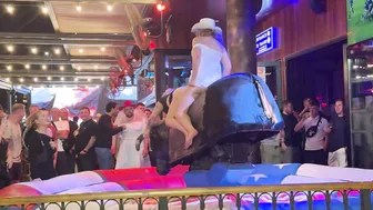 Beautiful Mechanical bull riding April 18th 2024 in Benidorm ♥️♥️♥️♥️ #4