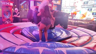 Mechanical bull riding March 26th 2024 in Benidorm ♥️♥️♥️♥️ #3