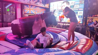 Mechanical bull riding March 26th 2024 in Benidorm ♥️♥️♥️♥️ #4