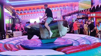 Mechanical bull riding December 1st 2023 in Benidorm ♉ #3