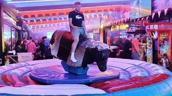 Mechanical bull riding December 1st 2023 in Benidorm ♉ #5