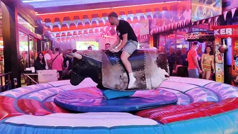 Mechanical bull riding December 1st 2023 in Benidorm ♉ #6