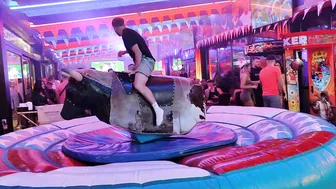 Mechanical bull riding December 1st 2023 in Benidorm ♉ #7