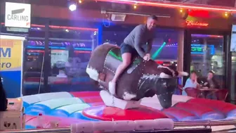 Mechanical bull riding April 3rd 2024; in Benidorm ♥️♥️♥️♥️♥️♥️ #3