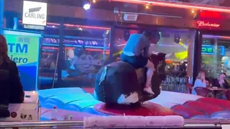 Mechanical bull riding April 3rd 2024; in Benidorm ♥️♥️♥️♥️♥️♥️ #4