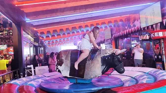 Amazing mechanical bull riding November 20th 2023 in Benidorm ♉ #4