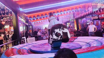 Amazing mechanical bull riding November 20th 2023 in Benidorm ♉ #9