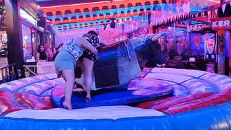 mechanical bull riding November 11th 2023 in Benidorm #4