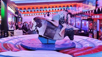 mechanical bull riding November 11th 2023 in Benidorm #8