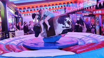 mechanical bull riding November 11th 2023 in Benidorm #9