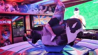 Mechanical bull on the street of Benidorm #6