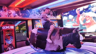 Mechanical bull on the street of Benidorm #7