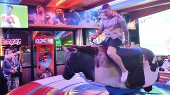 Mechanical bull on the street of Benidorm #8