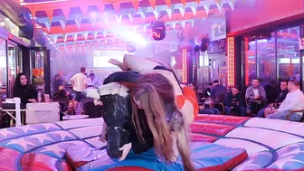 Amazing fun night mechanical bull riding October 29th 2023 in Benidorm ♥️♥️♉ #8