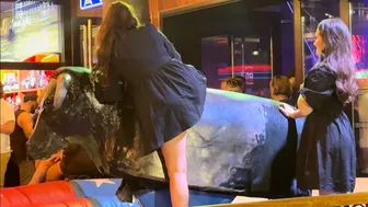 Mechanical bull riding April 15th 2024 in Benidorm ♥️♥️♥️♥️ #1