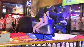 Mechanical bull riding April 15th 2024 in Benidorm ♥️♥️♥️♥️ #10