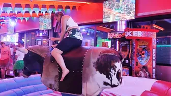 Last night mechanical bull riding ♥️♥️ August 29th 2023 Benidorm. #3