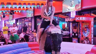 Last night mechanical bull riding ♥️♥️ August 29th 2023 Benidorm. #5