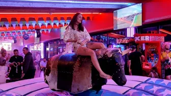 Friday night October 22nd 2023 mechanical bull riding in Benidorm ♥️♥️ #1