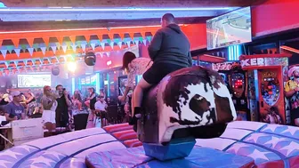 Friday night October 22nd 2023 mechanical bull riding in Benidorm ♥️♥️ #3