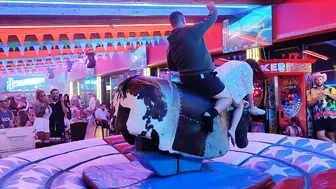 Friday night October 22nd 2023 mechanical bull riding in Benidorm ♥️♥️ #4