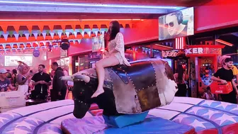 Friday night October 22nd 2023 mechanical bull riding in Benidorm ♥️♥️ #9