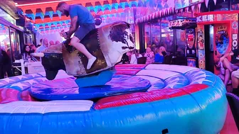 Mechanical bull riding January 1st 2024 in Benidorm ♉ #6