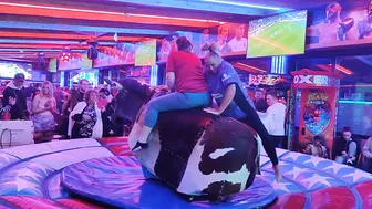 Mechanical bull riding March 1st 2024 in Benidorm #4