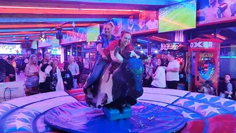 Mechanical bull riding March 1st 2024 in Benidorm #7