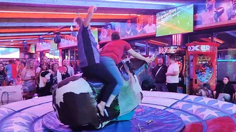 Mechanical bull riding March 1st 2024 in Benidorm #8