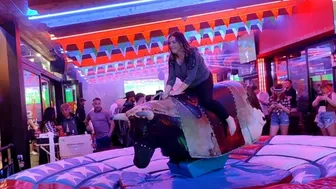 mechanical bull riding October 27th 2023 in Benidorm ♥️♥️♉ #1