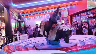 mechanical bull riding October 27th 2023 in Benidorm ♥️♥️♉ #2