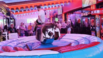 mechanical bull riding October 27th 2023 in Benidorm ♥️♥️♉ #7