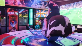 mechanical bull riding midnight 25th February 2024 in Benidorm #2