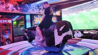 mechanical bull riding midnight 25th February 2024 in Benidorm #5