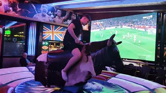 mechanical bull riding midnight 25th February 2024 in Benidorm #6